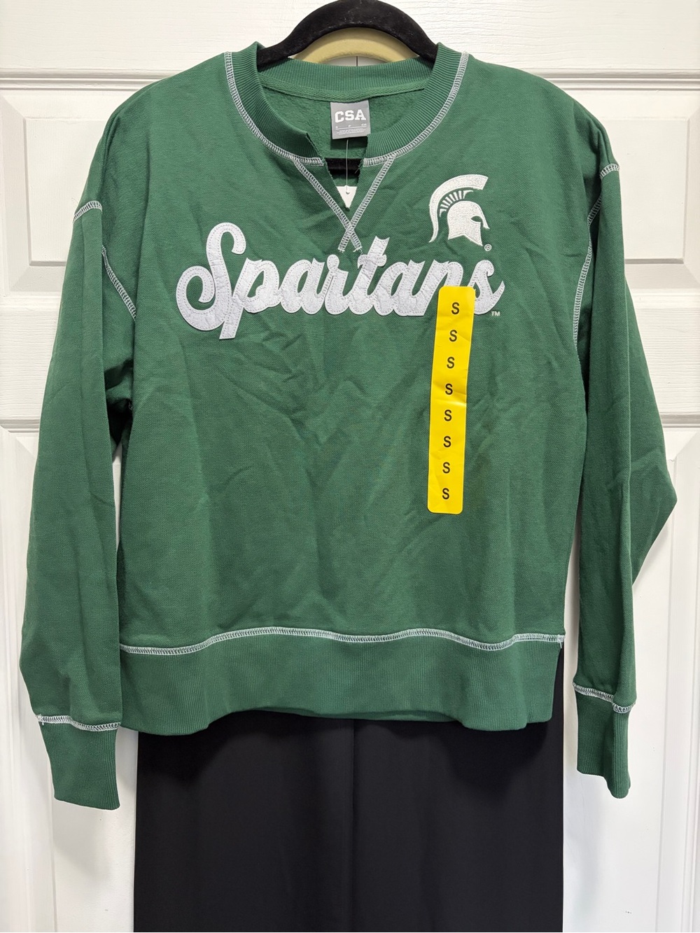 Spartans Green Crewneck Sweatshirt NWT small